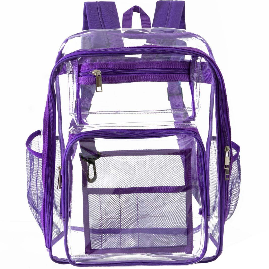 Mochilas transparentes de PVC de servicio pesado para la escuela