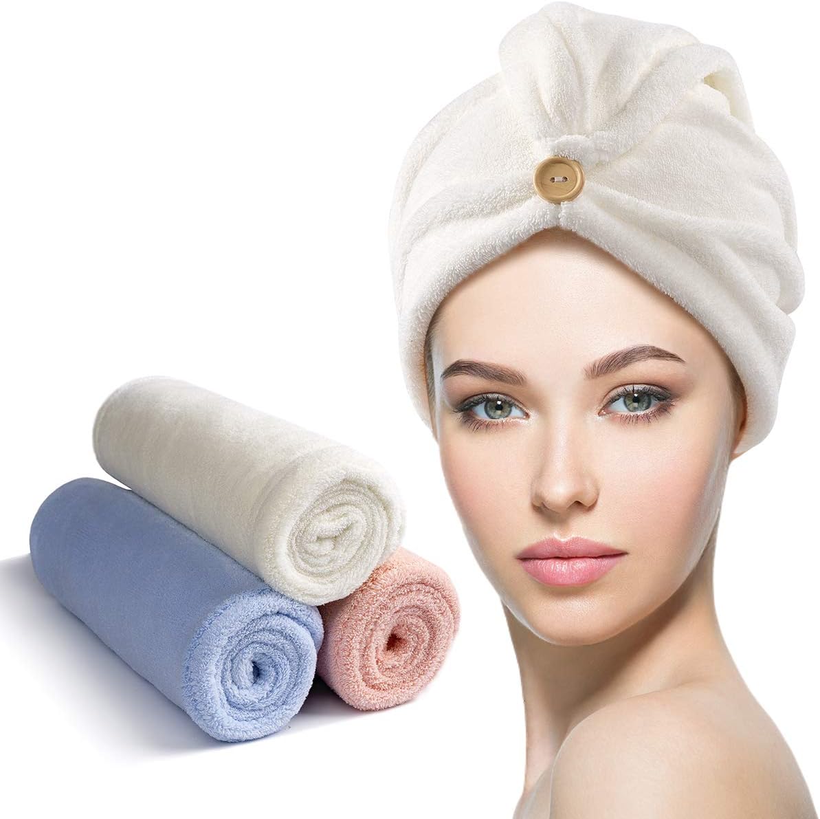 Toalla para el cabello de microfibra