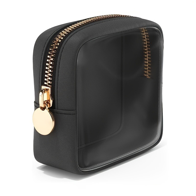 Mini bolsa de maquillaje translúcido